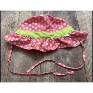 iPlay Little Girl Toddler Flowers Reversible Floppy Hat, Size 2T-4T